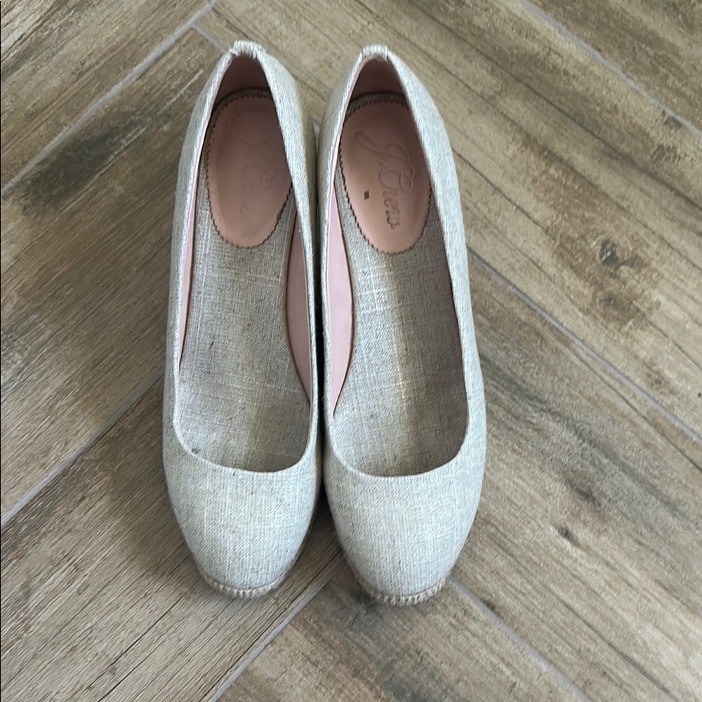 JCrew Seville Canvas Wedges